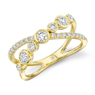 Diamond "X" Ring