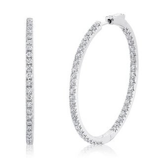 Shy Thin Diamond hoops