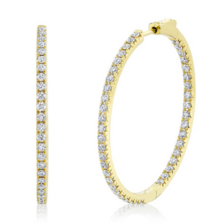 Shy Thin Diamond hoops