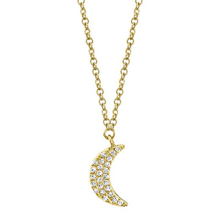 Tiny Crescent Moon Necklace