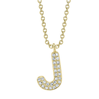 Initial "J" Necklace
