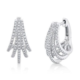 Multi Row Hoop Earrings