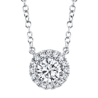 Halo Diamond Necklace