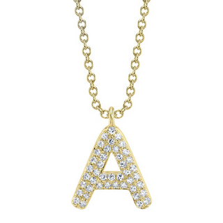 Diamond "A" pendant
