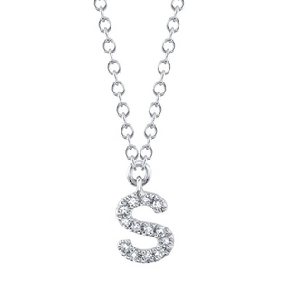 Tiny Initial "S" Necklace
