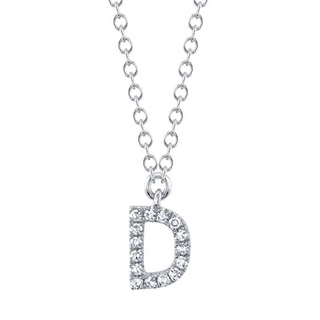 Tiny Initial "D" Necklace