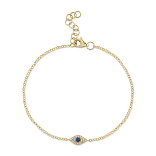 Blue Sapphire Eye Bracelet