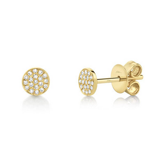 Pave Circle Studs