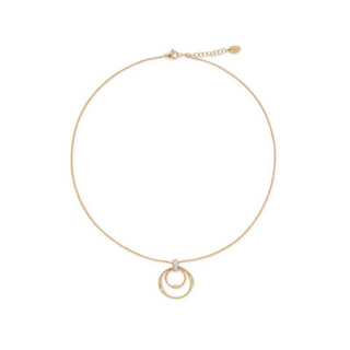 Hand Twisted Double Circle Pendant