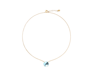Bicego Blue Topaz Solitaire Necklace