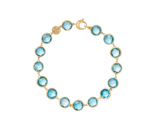 Blue Topaz Bezel Bracelet