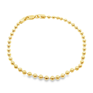 3mm Beaded Chain Bracelet