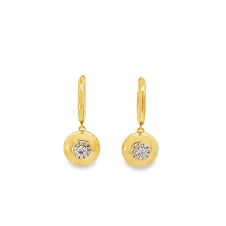Diamond Dangle "Heirloomed" Huggies
