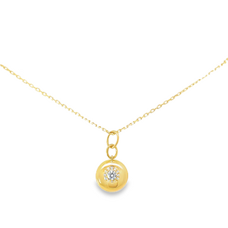 Diamond Button "Heirloomed" Pendant