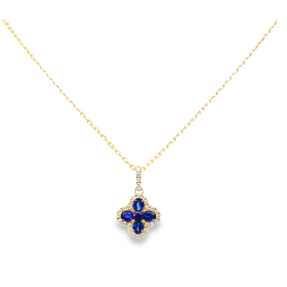 Sapphire And Diamond "Felicity" Pendant