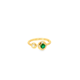 Emerald And Diamond "Aurum" Ring