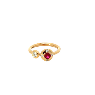 Ruby And Diamond "Aurum" Ring