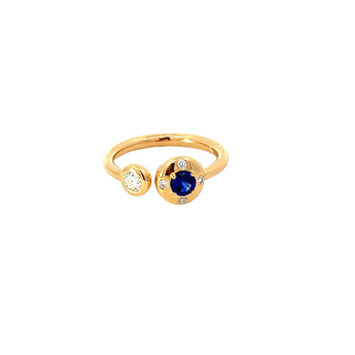 Sapphire And Diamond "Aurum" Ring