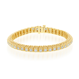 Filigree Vintage Tennis Bracelet