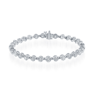 Diamond Shared Prong Bracelet