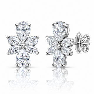 Diamond Butterfly Earrings