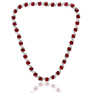 Ruby and Diamond Necklace