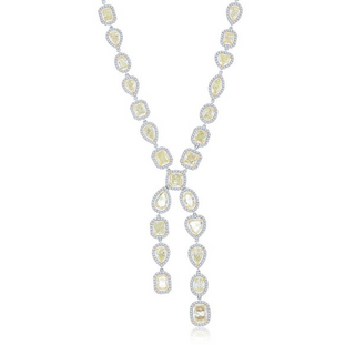 Fancy Yellow Diamond Necklace