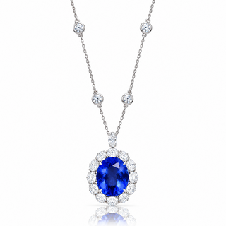 Round Tanzanite Necklace