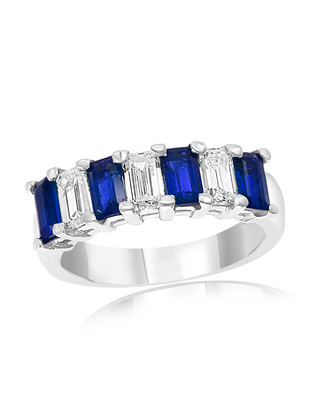 Sapphire and Diamond Band