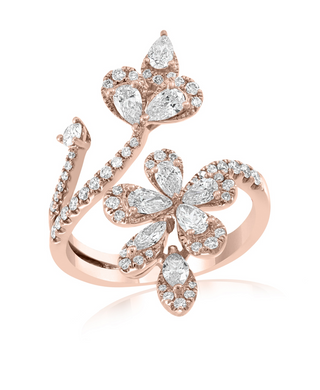 Diamond Flower Ring