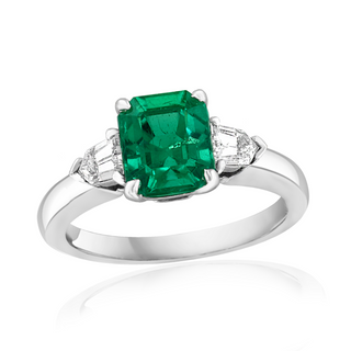 Emerald Accented Ring