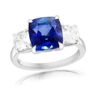 Sapphire and Diamond Ring