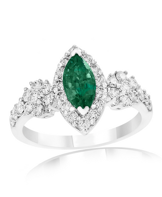 Emerald Accented Ring