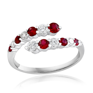 Bypass Ruby and Diamond Ring