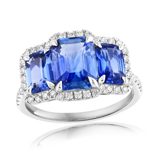 Three Stone Sapphire Ring