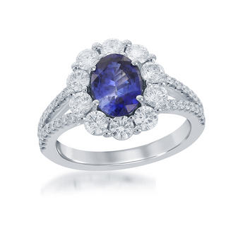 Sapphire and Diamond Ring