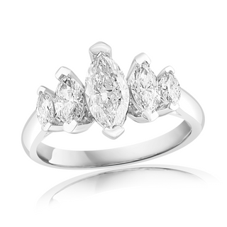 Marquise Diamond Band