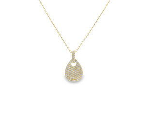 Diamond Teardrop Pendant