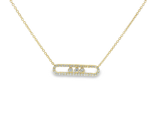 Sliding Diamond Necklace