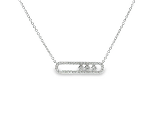 Sliding Diamond Necklace