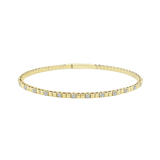 Diamond Flexible Bangle Bracelet