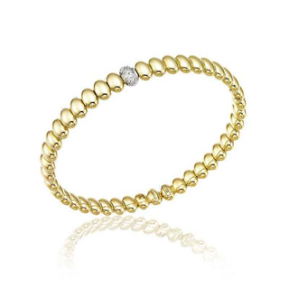 18KY GOLD 6MM "ARMILLAS AQUA"