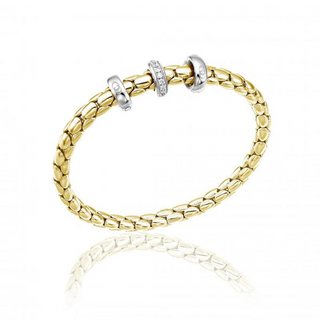 18K Y&W GOLD "STRETCH" 4.8MM B