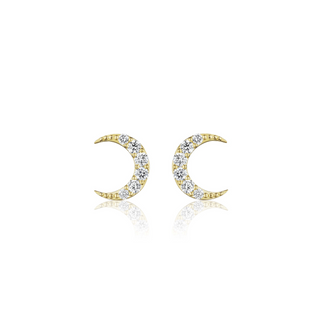 Crescent Stud Earrings