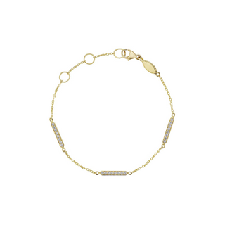 3-Station Bar Bracelet