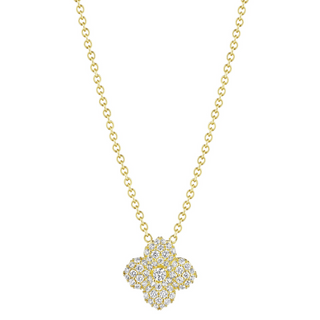 Diamond Flower Pendant