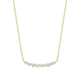 18KY GOLD 16" 0.57CT CURVED ST