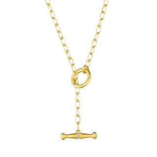 18KY GOLD 18" 0.10CT DIAMOND F