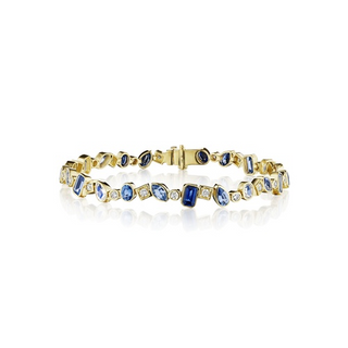 18KY GOLD 7" 4.88CT MULTI-SHAP