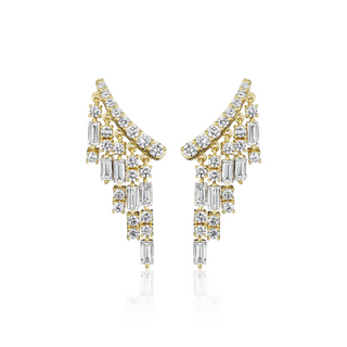 18KY GOLD 2.70CT BAGUETTE & RO